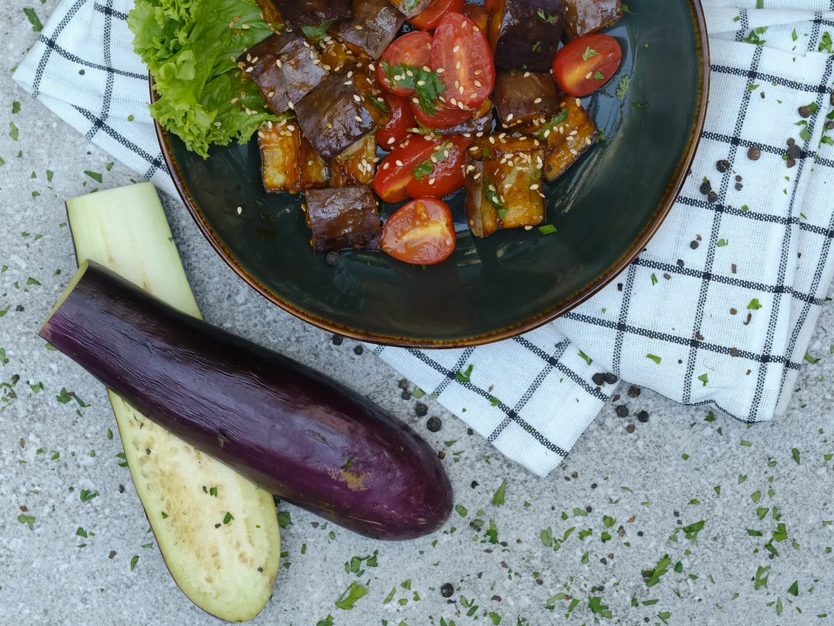 Crispy Eggplant Salad