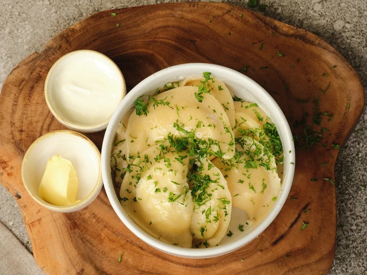 Potato & Mushroom Dumplings